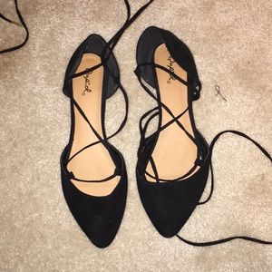 Lace up flats